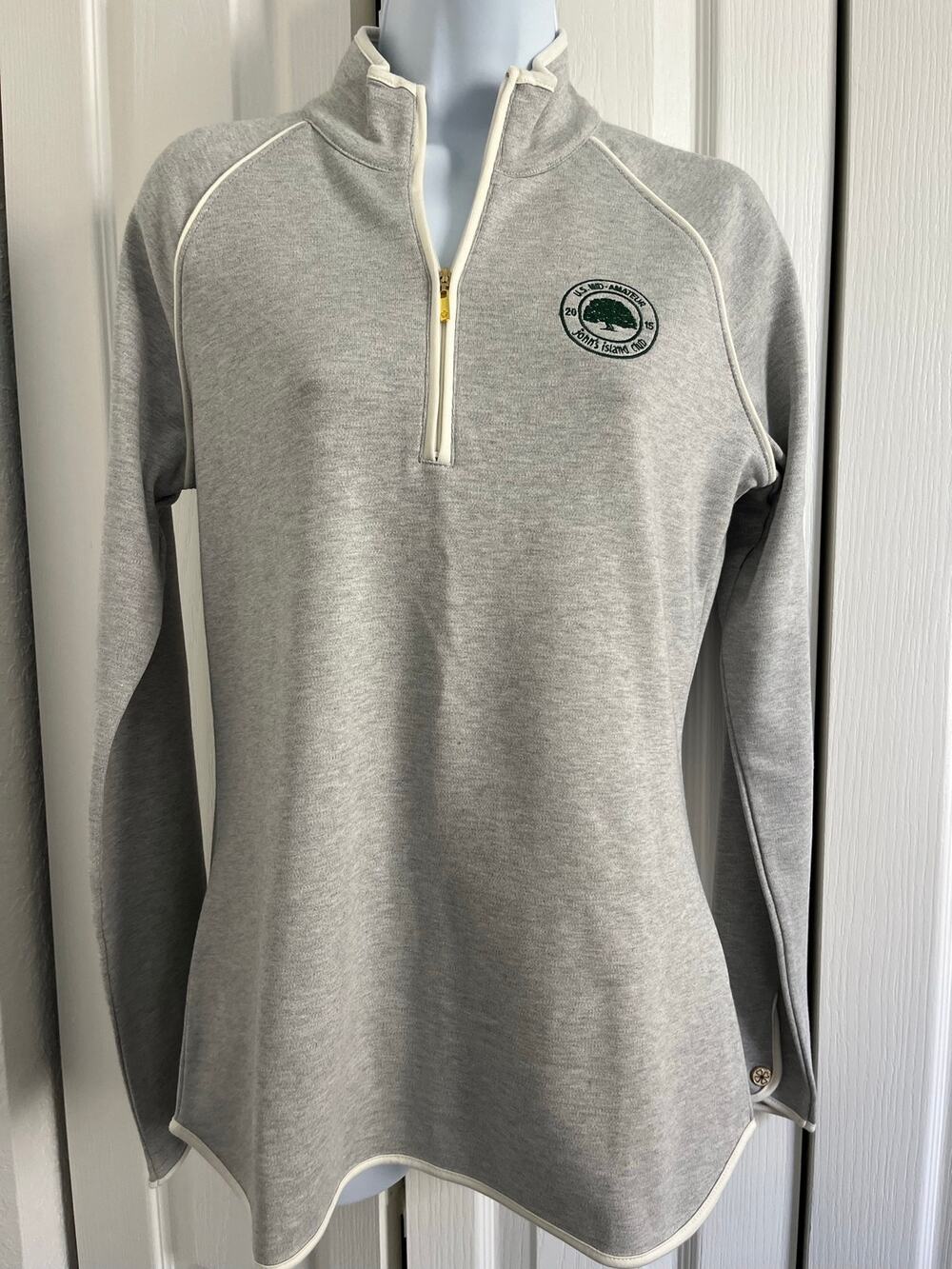 Clover by Bobby Jones 2015 US Mid-Amateur Golf Pullover Womens M Gray
